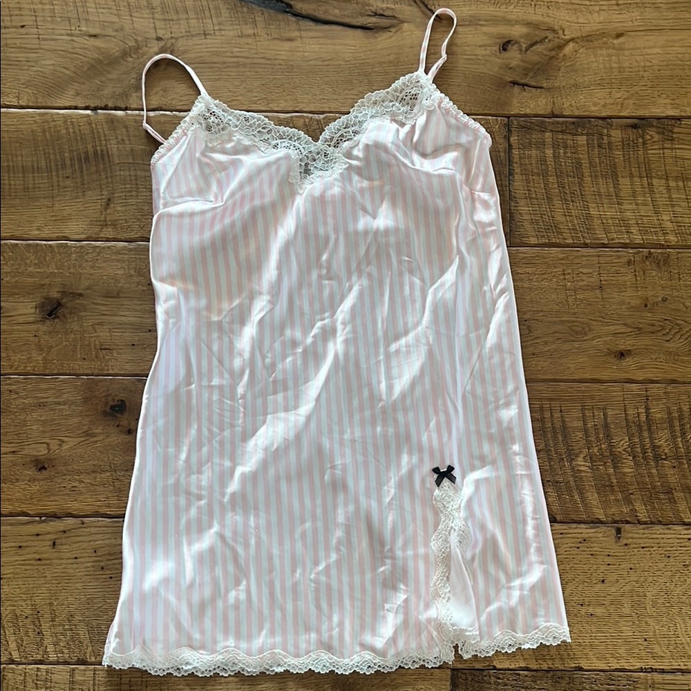 Victoria secret Pink Striped nightgown